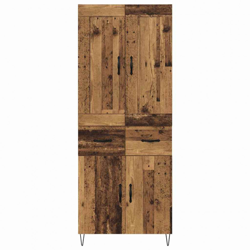 Highboard z szufladą Stare drewno 69,5 x 34 x 180 cm