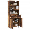 Highboard z szufladą 2 pcs Stare drewno Materiał drewnopochodny