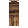 Highboard z szufladą 2 pcs Stare drewno Materiał drewnopochodny