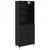 Highboard Czarny Dąb 69,5 x 34 x 180 cm