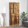 Highboard 2 pcs Stare drewno Materiał drewnopochodny