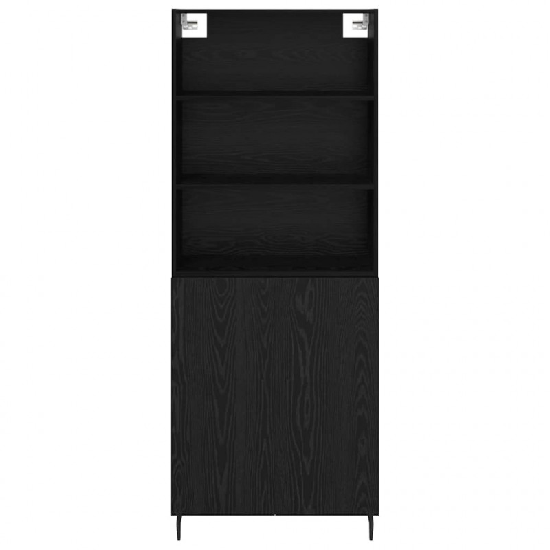 Highboard Czarny Dąb 69,5 x 34 x 180 cm