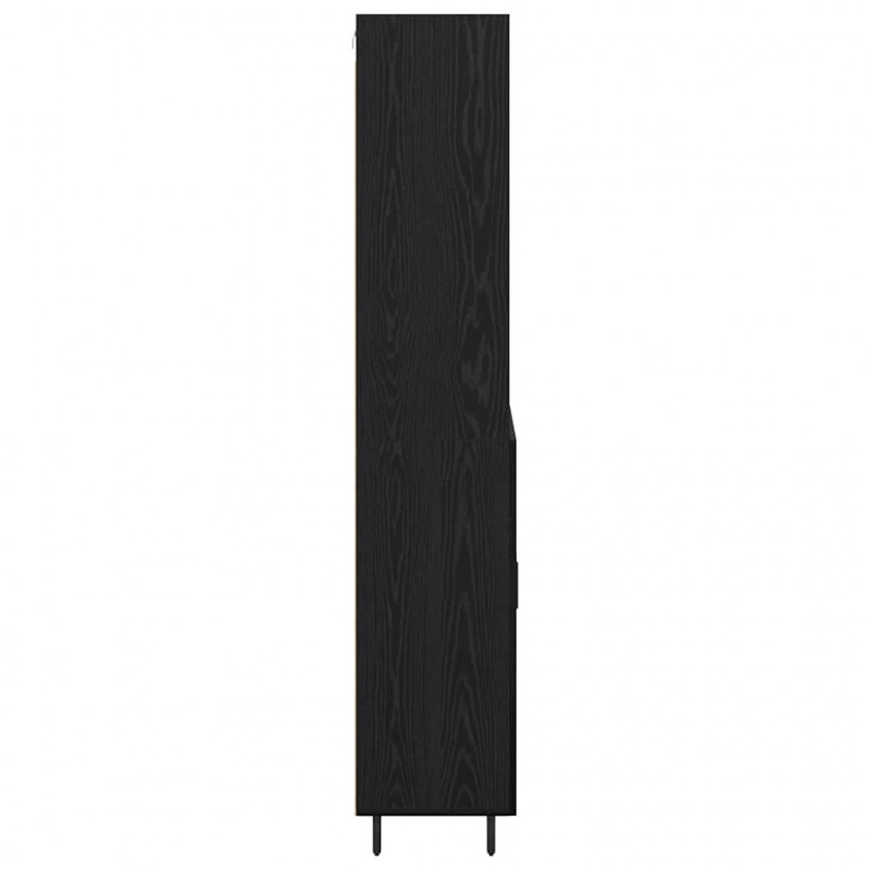 Highboard Czarny Dąb 69,5 x 34 x 180 cm