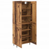 Highboard 2 pcs Stare drewno Materiał drewnopochodny