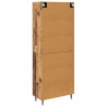 Highboard 2 pcs Stare drewno Materiał drewnopochodny