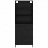 Highboard z szufladą Czarny Dąb 69,5 x 34 x 180 cm