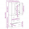 Highboard Stare drewno 69,5 x 34 x 180 cm