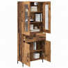 Highboard z szufladą 2 pcs Stare drewno Materiał drewnopochodny