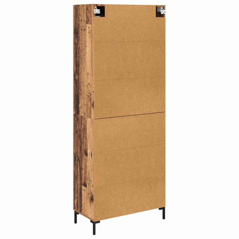 Highboard z szufladą 2 pcs Stare drewno Materiał drewnopochodny