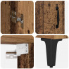 Highboard Stare drewno 69,5 x 34 x 180 cm