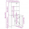 Highboard Stare drewno 69,5 x 34 x 180 cm