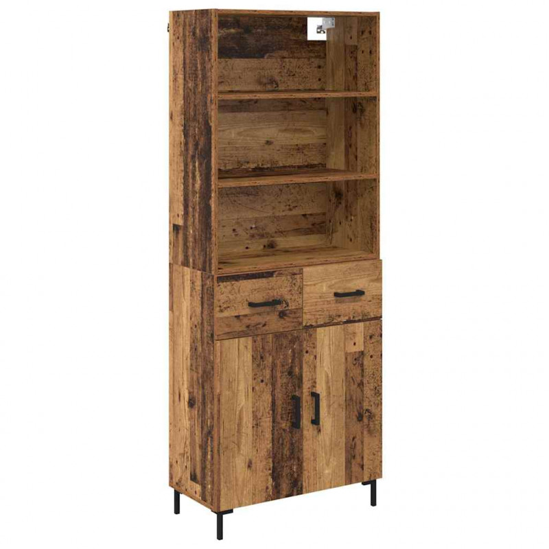 Highboard z szufladą Stare drewno 69,5 x 34 x 180 cm
