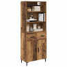 Highboard z szufladą Stare drewno 69,5 x 34 x 180 cm