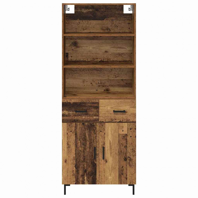 Highboard z szufladą Stare drewno 69,5 x 34 x 180 cm