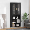 Highboard Czarny Dąb 69,5 x 34 x 180 cm