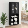 Highboard Czarny Dąb 69,5 x 34 x 180 cm