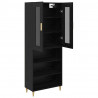 Highboard Czarny Dąb 69,5 x 34 x 180 cm