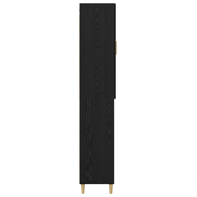 Highboard Czarny Dąb 69,5 x 34 x 180 cm