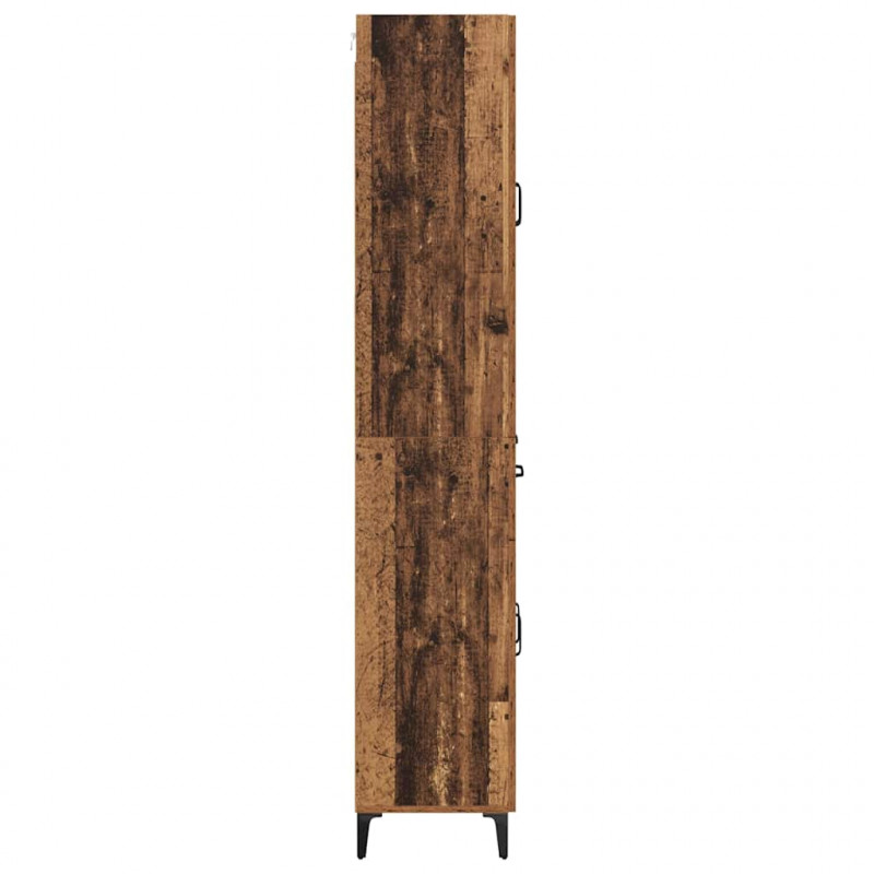Highboard Montowane na ścianie Stare drewno 69,5 x 34 x 180 cm