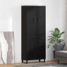 Highboard z szufladą 2 pcs Czarny Dąb 69,5 x 34 x 180 cm