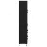 Highboard z szufladą 2 pcs Czarny Dąb Materiał drewnopochodny