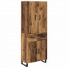 Highboard z szufladą 2 pcs Stare drewno 69,5 x 34 x 180 cm