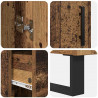 Highboard z szufladą 2 pcs Stare drewno 69,5 x 34 x 180 cm