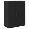 Highboard Czarny Dąb 69,5 x 34 x 180 cm Materiał drewnopochodny