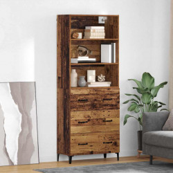 Highboard z szufladą Stare drewno 69,5 x 34 x 180 cm