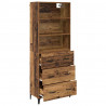 Highboard z szufladą Stare drewno 69,5 x 34 x 180 cm