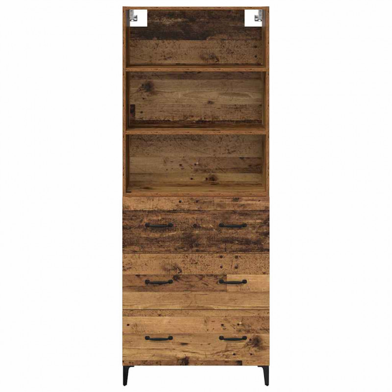 Highboard z szufladą Stare drewno 69,5 x 34 x 180 cm