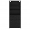 Highboard z szufladą 2 pcs Czarny Dąb Materiał drewnopochodny