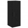 Highboard Czarny Dąb 34,5 x 34 x 180 cm Materiał drewnopochodny