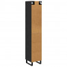 Highboard Czarny Dąb 34,5 x 34 x 180 cm Materiał drewnopochodny