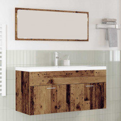 Szafka Łazienkowa z drzwiami Stare drewno 100 x 38,5 x 46 cm