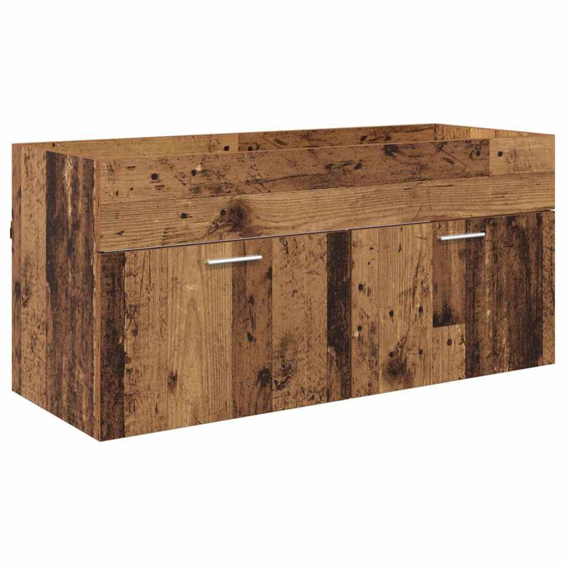 Szafka Łazienkowa z drzwiami Stare drewno 100 x 38,5 x 46 cm