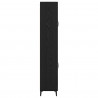 Highboard Czarny Dąb 69,5 x 34 x 180 cm Materiał drewnopochodny