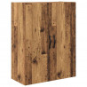 Highboard 2 pcs Stare drewno Drewno inżynieryjne i szkło