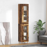 Highboard 2 pcs Stare drewno Szkło