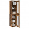 Highboard 2 pcs Stare drewno Szkło