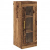 Highboard 2 pcs Stare drewno Szkło