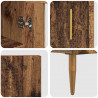Highboard 2 pcs Stare drewno Szkło