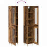 Highboard 2 pcs Stare drewno Szkło