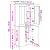 Highboard Stare drewno 69,5 x 34 x 180 cm