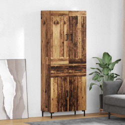 Highboard z szufladą 2 pcs Stare drewno Materiał drewnopochodny
