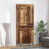 Highboard z szufladą 2 pcs Stare drewno Materiał drewnopochodny