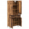 Highboard z szufladą 2 pcs Stare drewno Materiał drewnopochodny