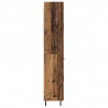 Highboard 2 pcs Stare drewno Drewno inżynieryjne i szkło