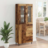 Highboard z szufladą 2 pcs Stare drewno Materiał drewnopochodny