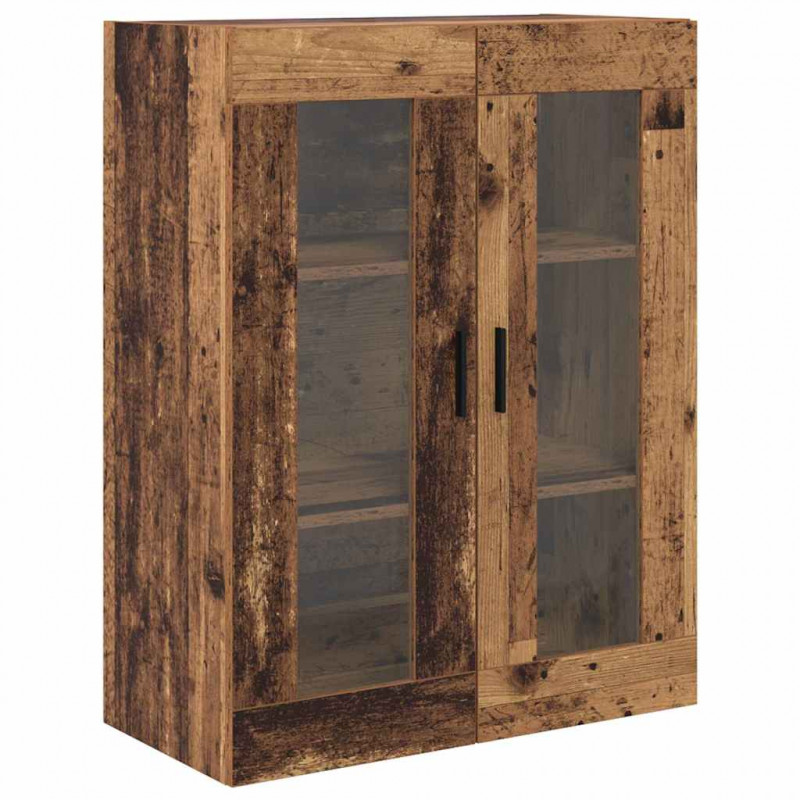 Highboard z szufladą 2 pcs Stare drewno Materiał drewnopochodny